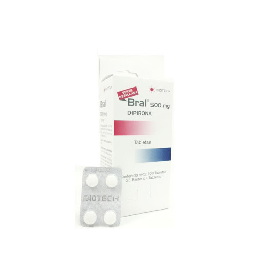 BRAL DIPIRONA 500MG TAB X 4 BLISTER